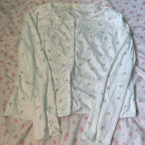 _jl-al_ Women's White and Pink Blouse